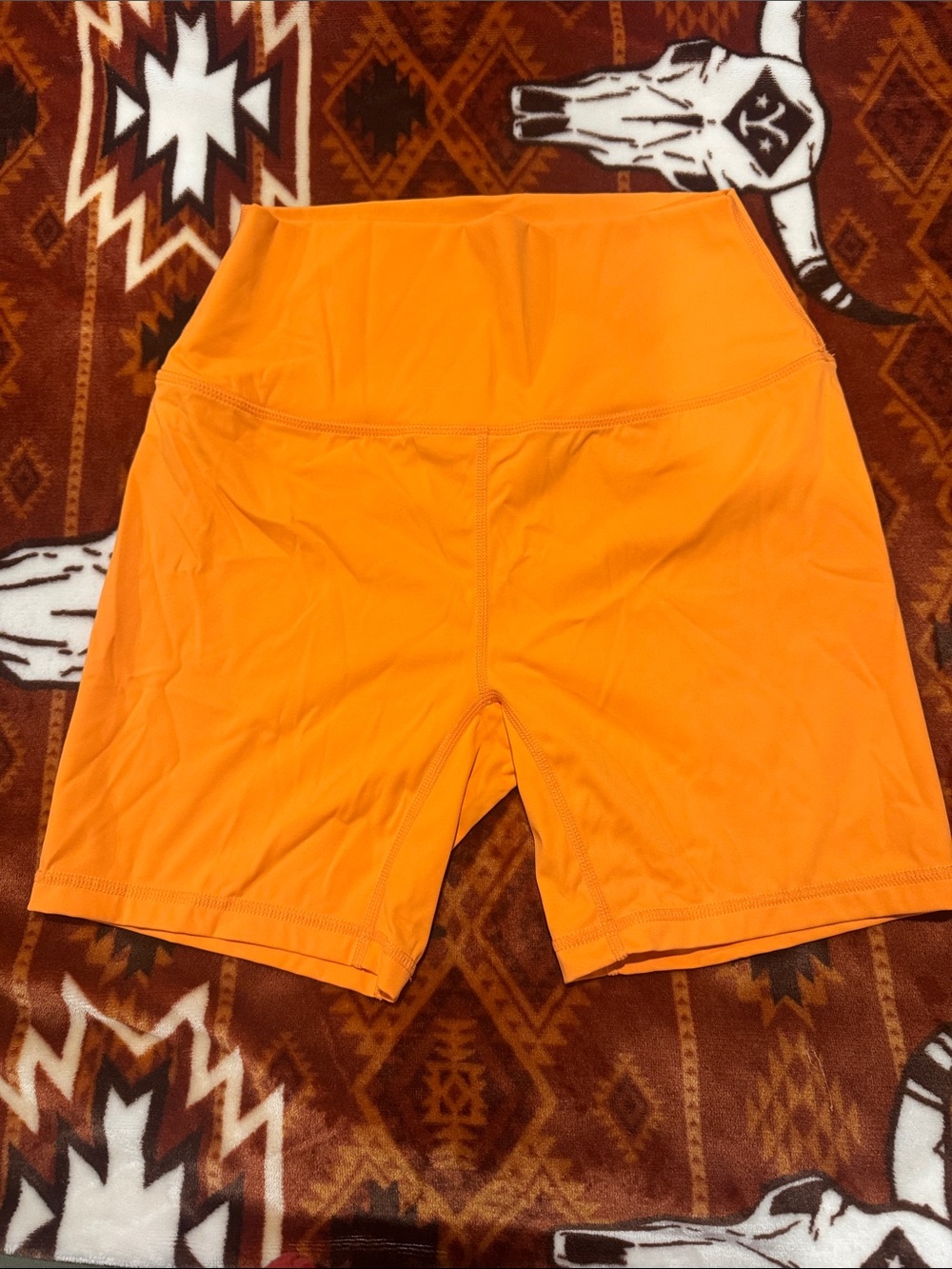 Women’s High-Waist Bike Shorts in Blaze